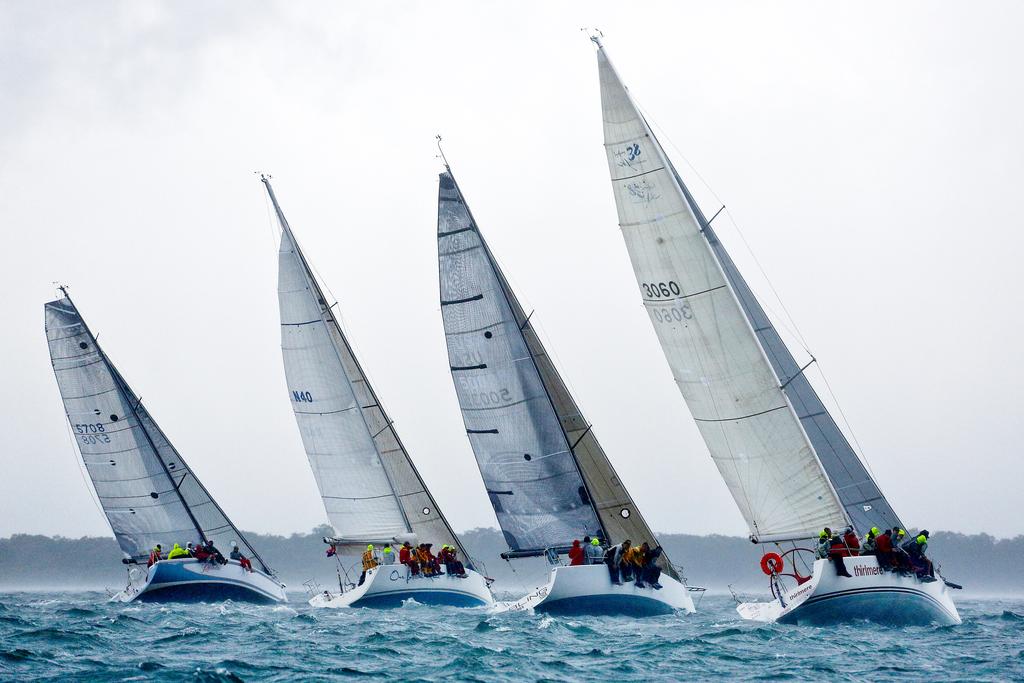 Performance racing, 2013 Sail Port Stephens day 5 racing © Jon Reid Saltwater Images http://www.saltwaterimages.com.au